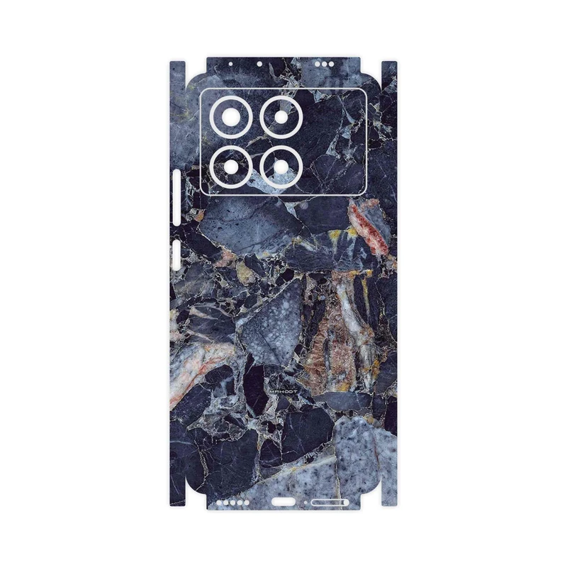 برچسب پوششی ماهوت مدل Broken black marble-FullSkin مناسب برای گوشی موبایل شیائومی Poco X6 Pro