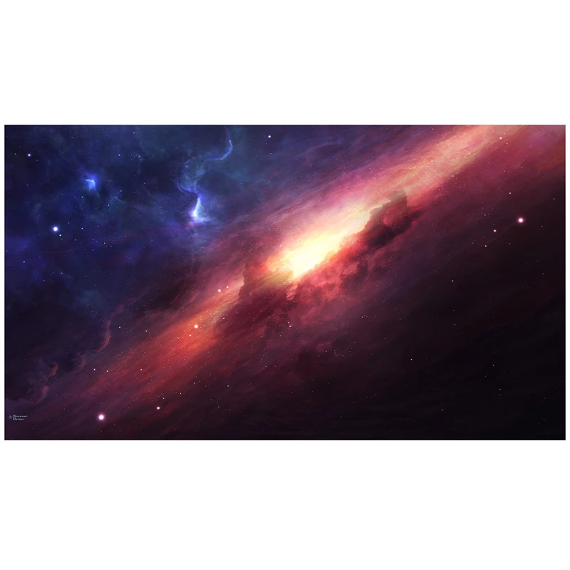 فرش پارچه‌ای مدل فرشینه طرح کهکشان مدل بیکران کد AR3060257