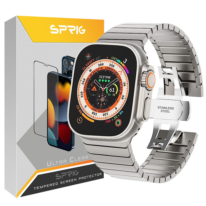 بند اسپریگ مدل Swatch مناسب برای اپل واچ سایز 42 / 44 /45 / 49 میلی متری