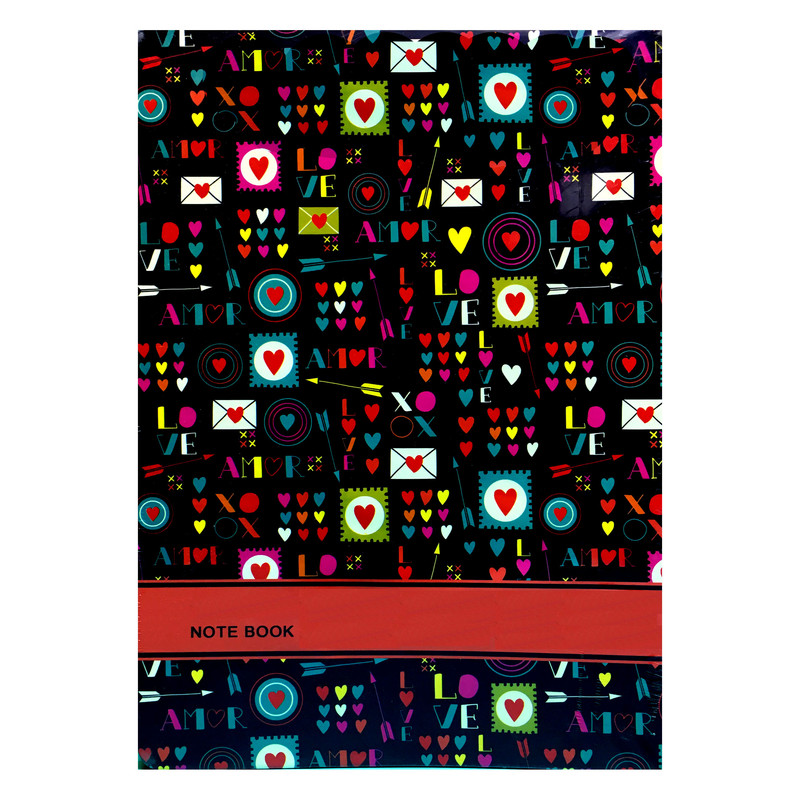  دفتر کلاسوری 100 برگ مدل love کد 0126