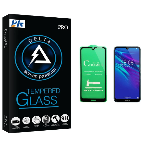 محافظ صفحه نمایش سرامیکی پی کی مدل Delta Glass مناسب برای گوشی موبایل هوآوی Y6 2019