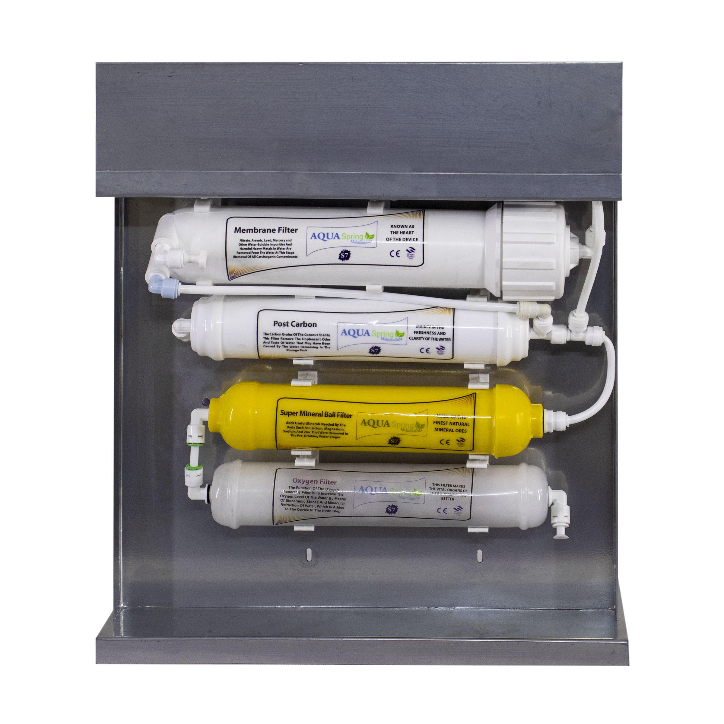 دستگاه تصفیه کننده آب آکوآ اسپرینگ مدل RO-S7-KZ 7003 به همراه فیلتر مجموعه  4 عددی