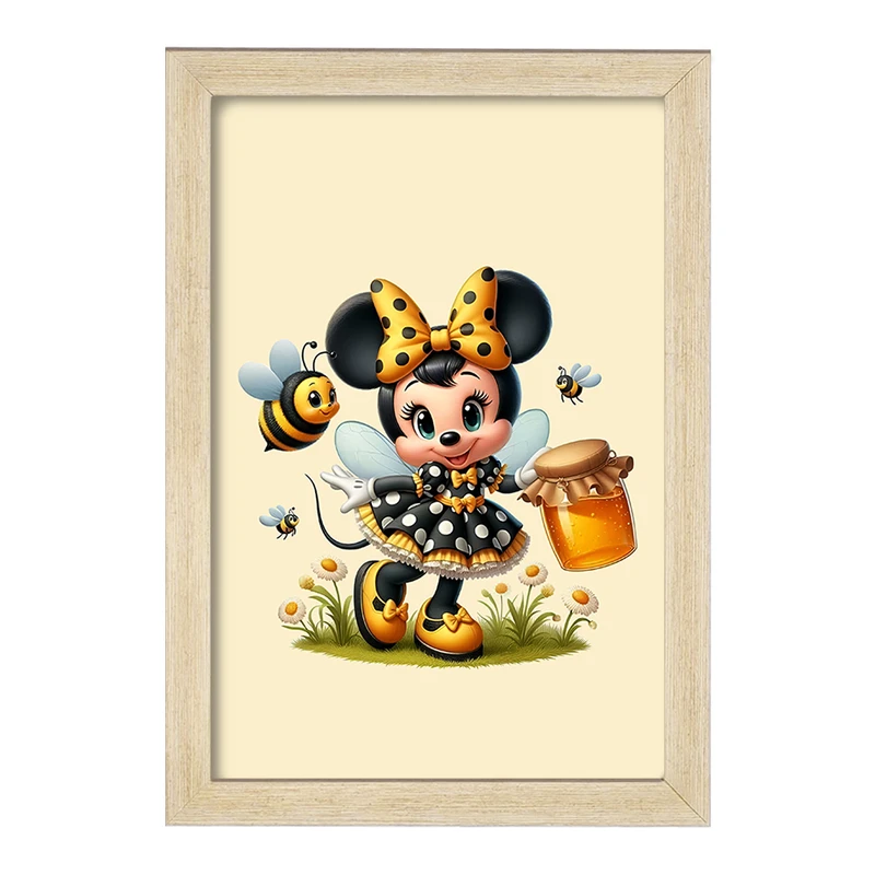 تابلو خندالو مدل میکی موس و زنبور کد F5545