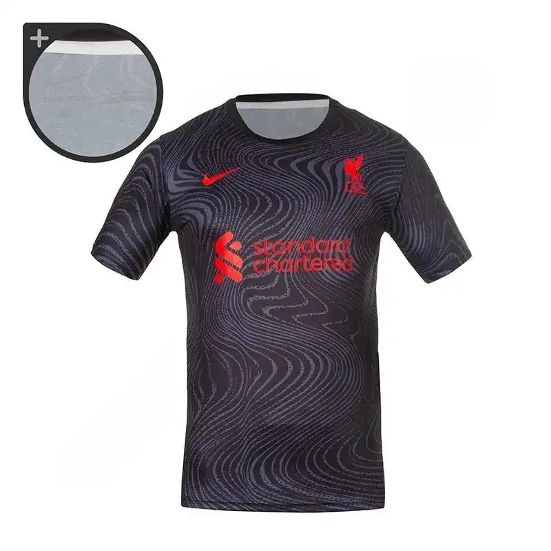 ست تی شرت و شلوارک ورزشی مردانه مدل فوتبال لیورپول NK-6445