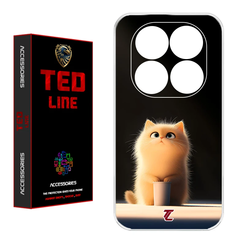 کاور تدلاین طرح گربه کد 1217 مناسب برای گوشی موبایل شیائومی Poco X7 / Redmi Note 14 Pro 4G