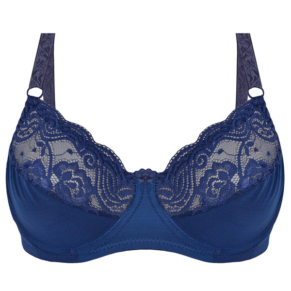 سوتین زنانه دکسونری مدل 340018214 گیپور رنگ سرمه ای