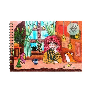 دفتر آبرنگ 10 برگ ستاره خونه کد a5