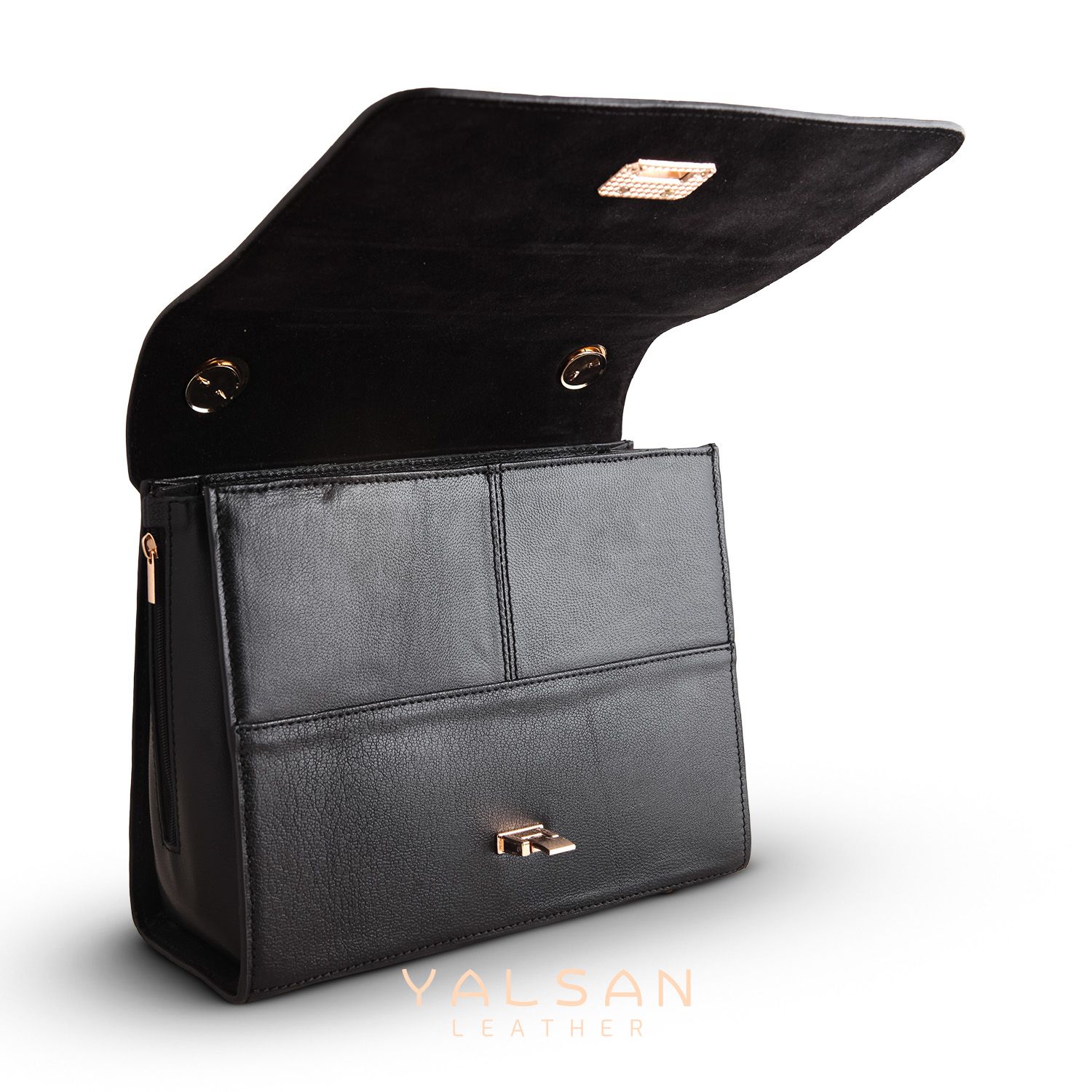 کیف دوشی زنانه چرم یلسان مدل الین کد 036-GLGP -  - 6