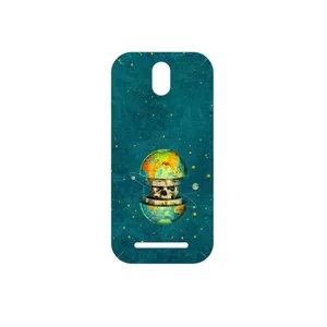 MAHOOT Collage of Earth Face Cover Sticker for HTC Desire 500