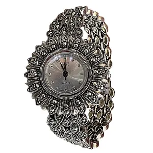 ساعت مچی عقربه ای نقره  زنانه اچ اف کد glsr-1041