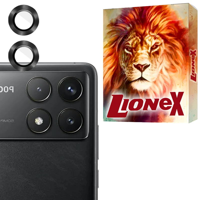 محافظ لنز دوربین لایونکس مدل RINL20 مناسب برای گوشی موبایل شیائومی Poco F6 Pro
