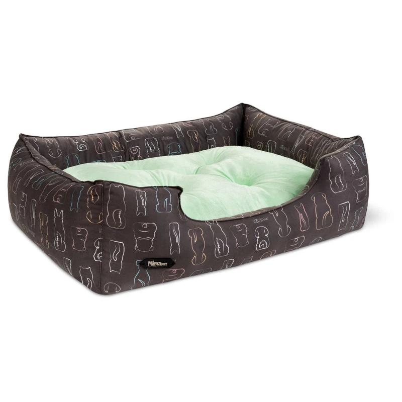 جای خواب سگ و گربه نیناپت مدل وی آی پی یو طرح سگ و گربه