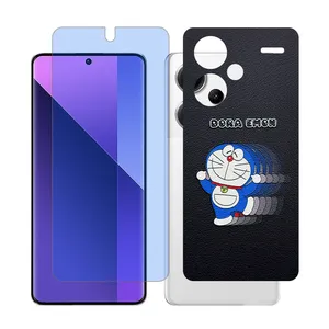 Glass Together model anti blue Screen Protector Suitable for Xiaomi Redmi Note 13 Pro Plus Mobile Phone with Back cover sticker
