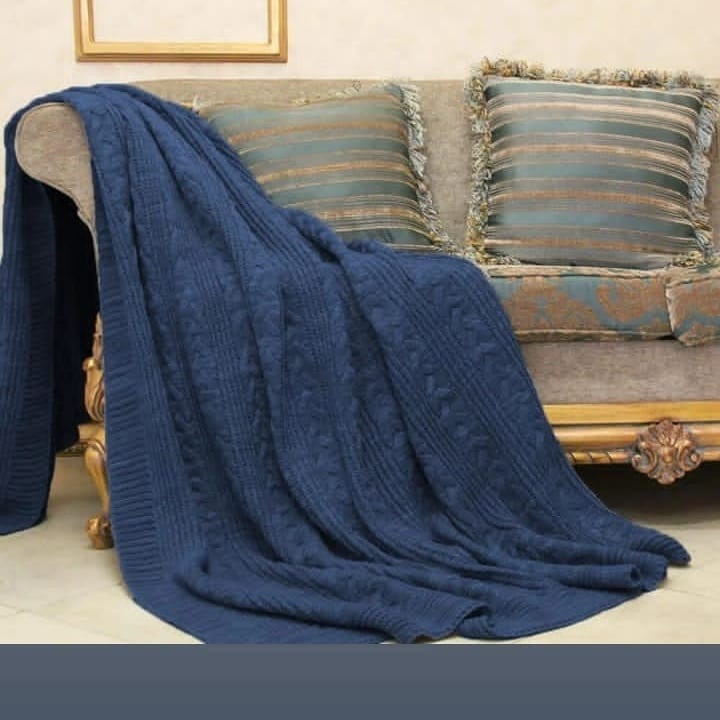 شال مبل وتخت طرح بافتنی سایز 220×160سانتی متر