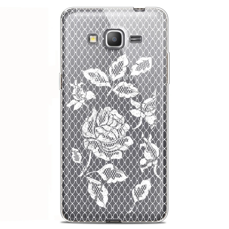 کاور مگافون طرح گل مدل C43-W مناسب برای گوشی موبایل سامسونگ Galaxy Grand Prime Plus / G532