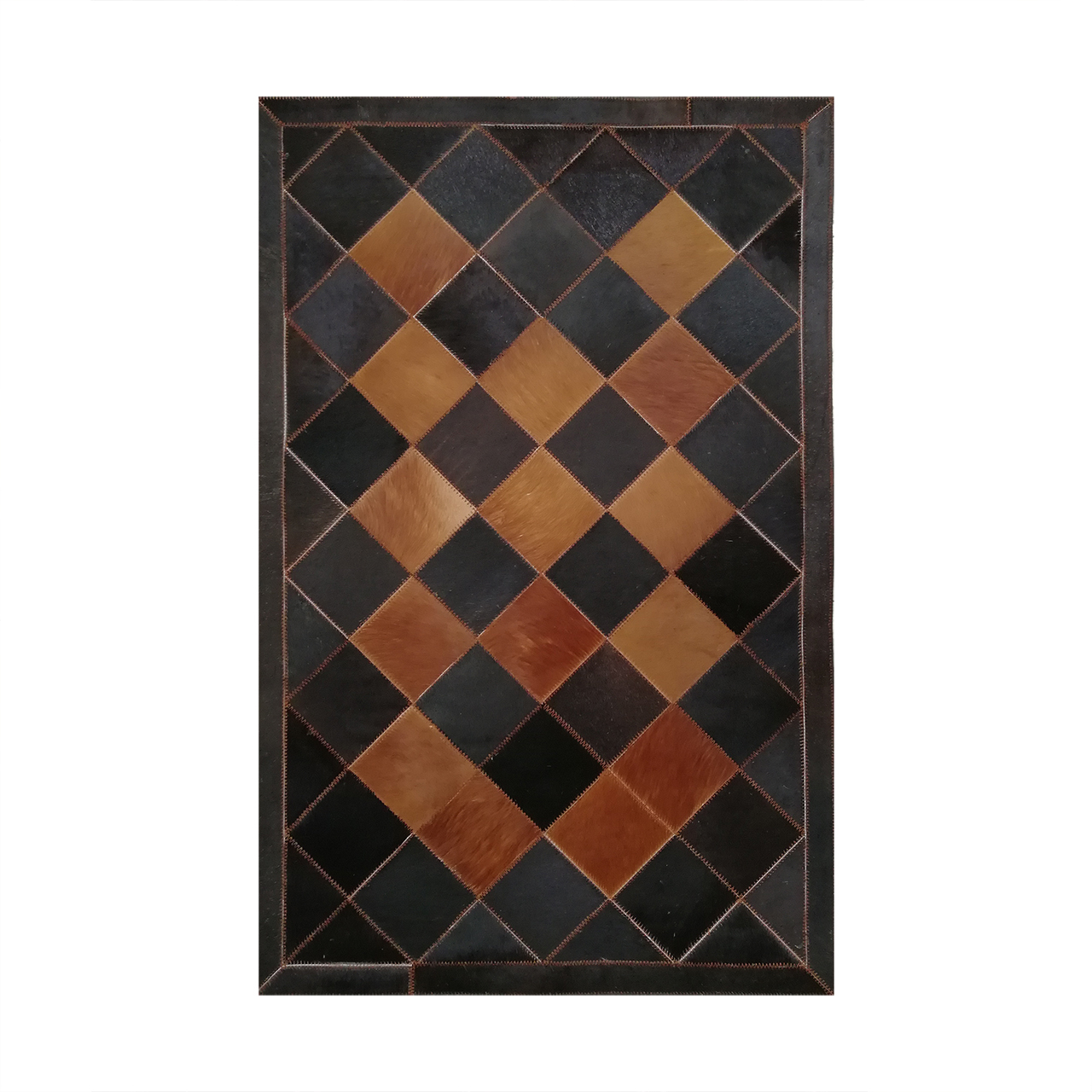 کلاژ فرش پوست و چرم کمالی مدل AD-0373