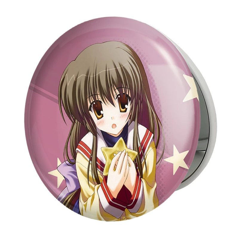 آینه جیبی خندالو طرح فوکو انیمه کلند Clenned مدل تاشو کد 22413 