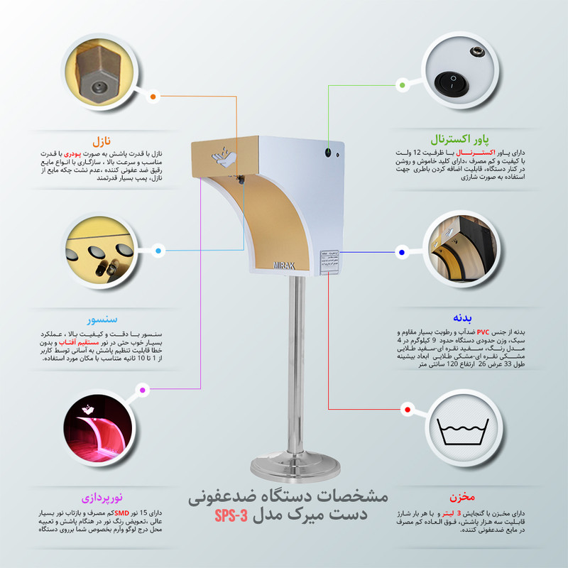 دستگاه ضدعفونی کننده میرک مدل SPS3-BS دستگاه ضدعفونی کننده میرک مدل SPS3-BS