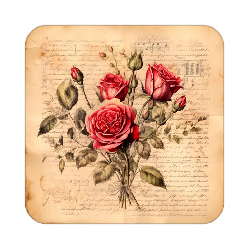 زیر لیوانی کاکتی طرح گل مدل mp17912