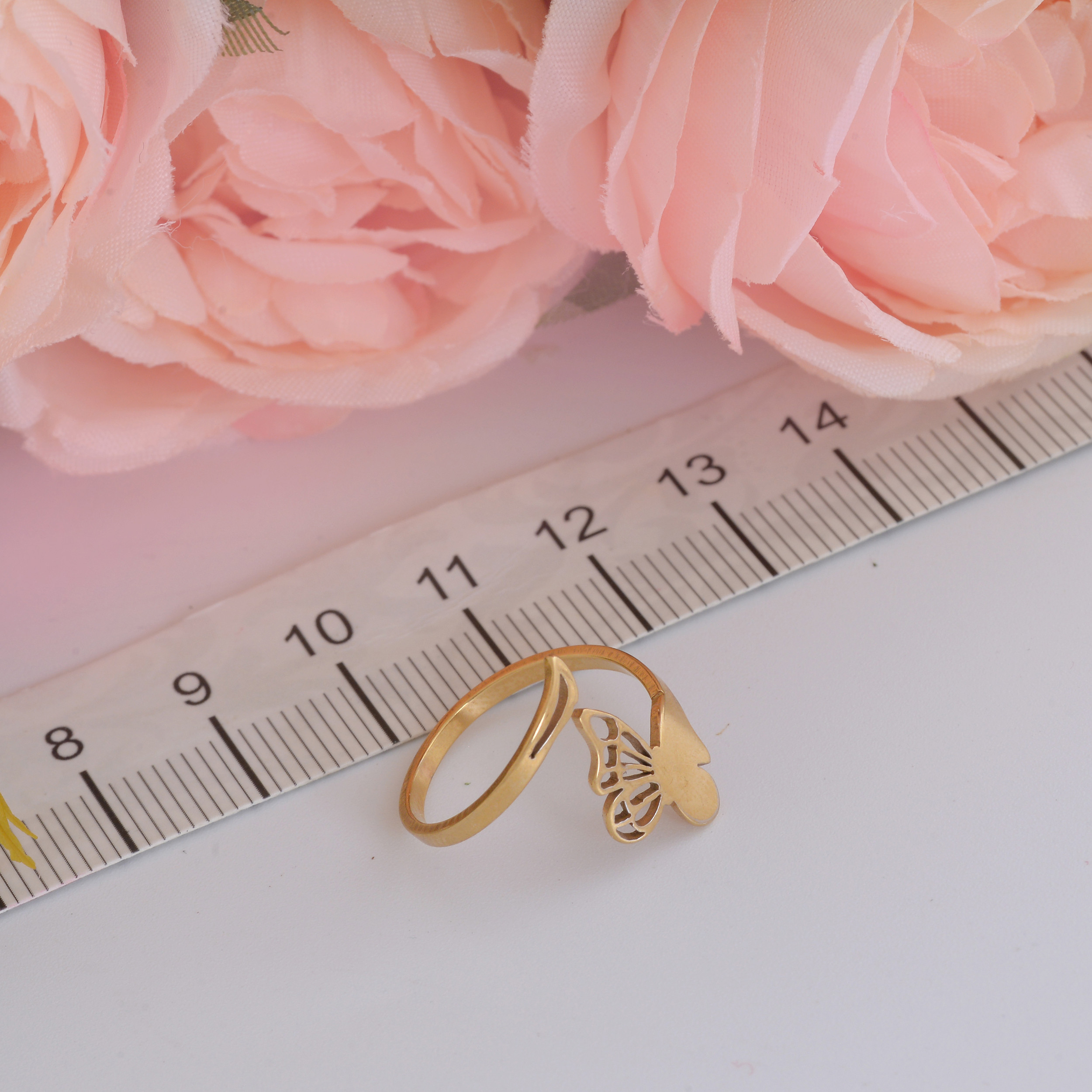 انگشتر زنانه ماصرم مدل پروانه کد Ri1414 انگشتر زنانه ماصرم مدل پروانه کد Ri1414