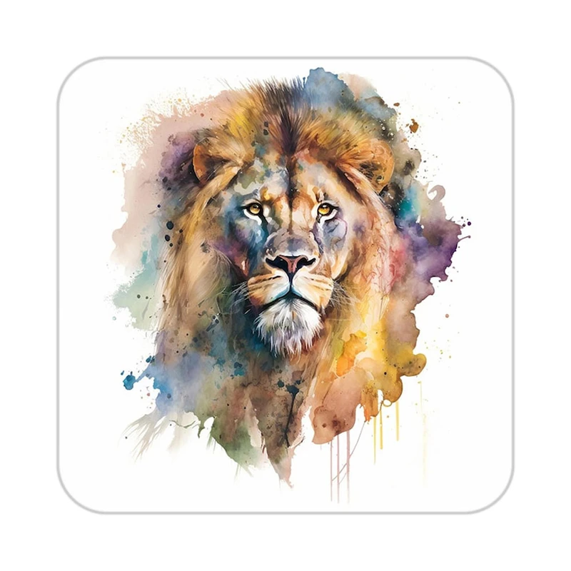 زیر لیوانی کاکتی طرح شیر مدل mp23367