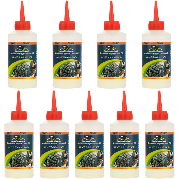 روغن زنجیر دوچرخه اندرسون مدل A200 حجم 80 میلی لیتر بسته 9 عددی