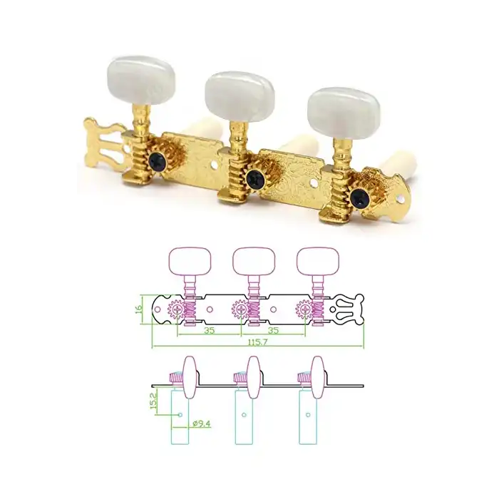 ماشین هد گیتار آلیس مدل AOD-019CW بسته 2 عددی