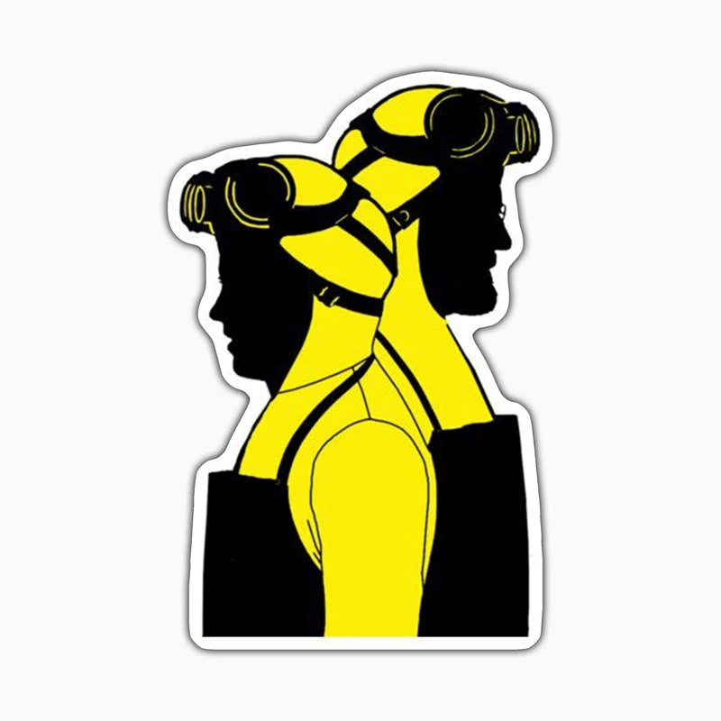 استیکر لپ تاپ و موبایل بووم طرح سریال Breaking Bad مدل Back To Back کد WR30