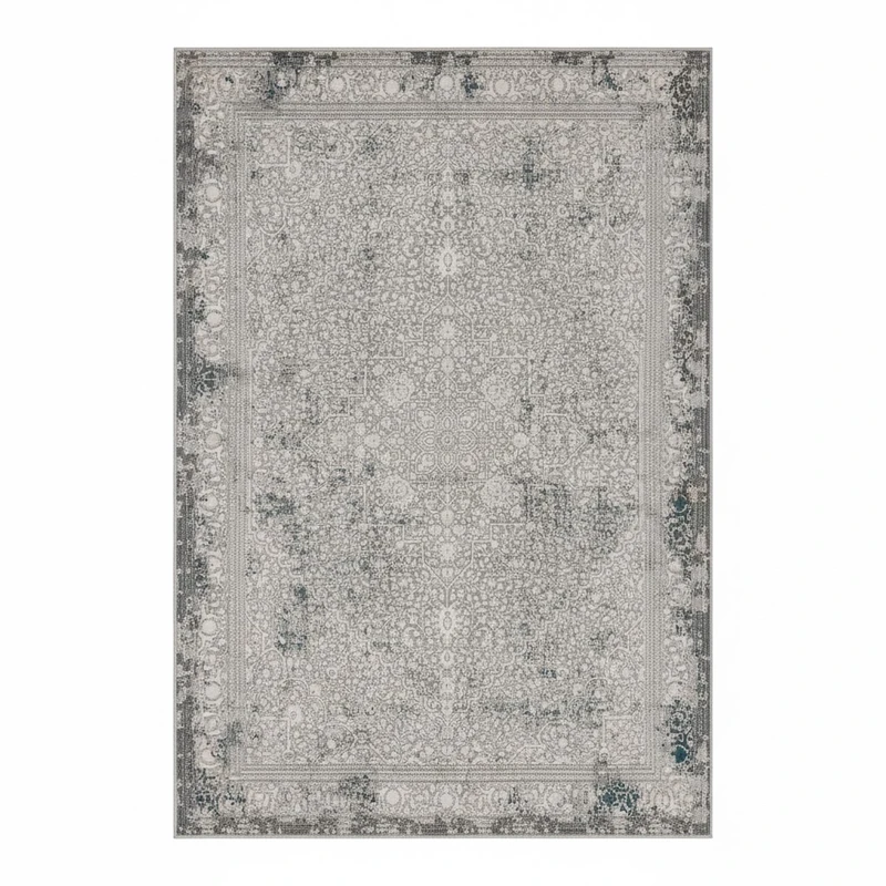 فرش ماشینی 1200 شانه زمینه کرم حاشیه کرم مدل مینیمال پینترستی