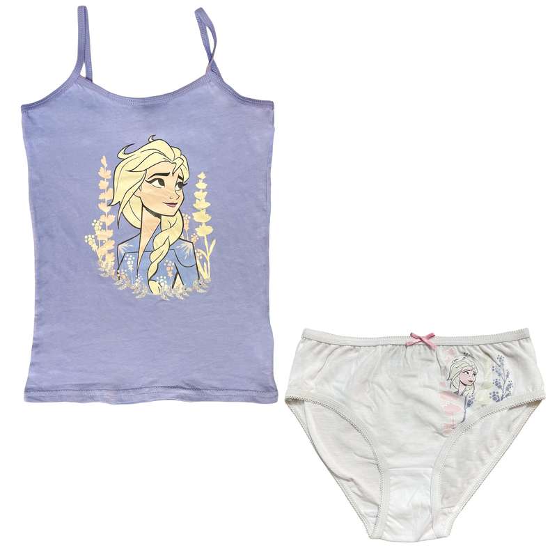 ست تاپ و شورت دخترانه دیزنی مدل فروزن 46836