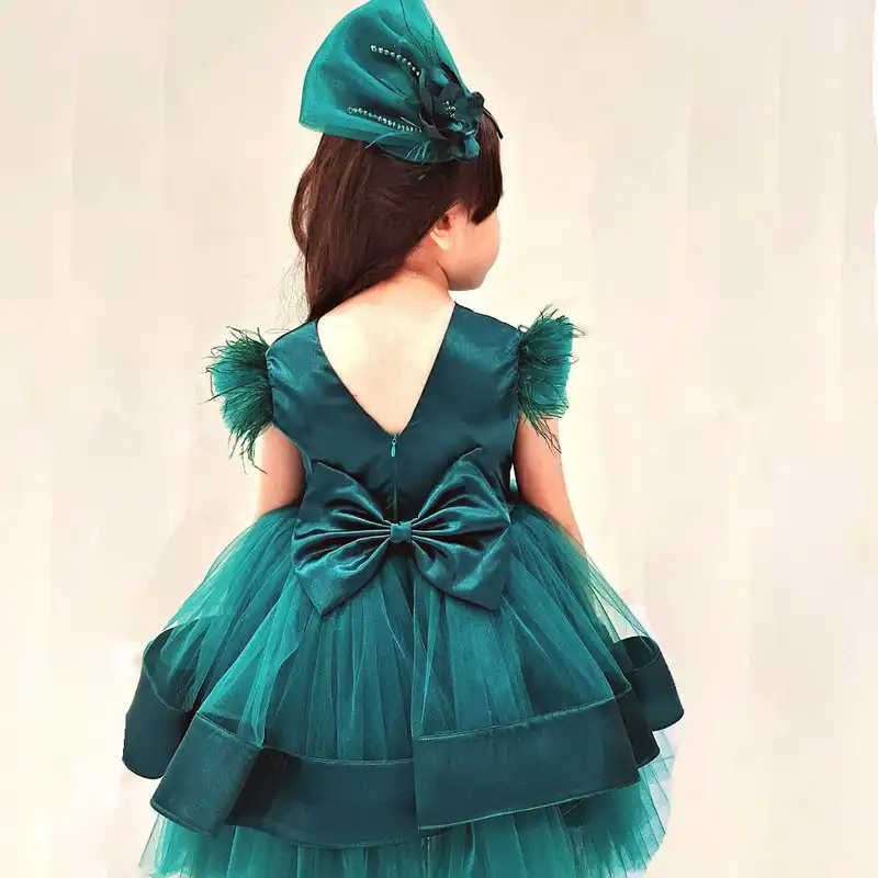 ست پیراهن و گیره مو دخترانه مدل مجلسی