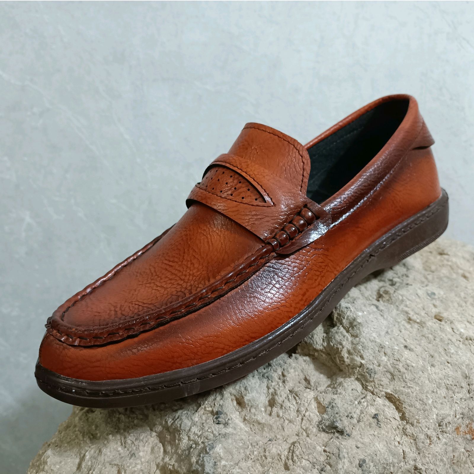 کفش کالج مردانه مدل آرتین کد T.a.j رنگ عسلی - - 2