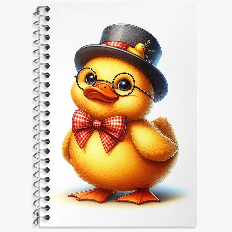 دفتر زبان 50 برگ خندالو مدل سه خط طرح اردک بامزه کد N5560