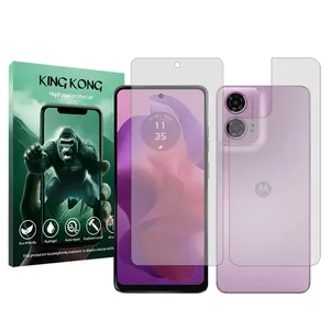 King Kong Tough model transparent screen protector suitable for Motorola Moto G24 mobile phone along with the back protector
