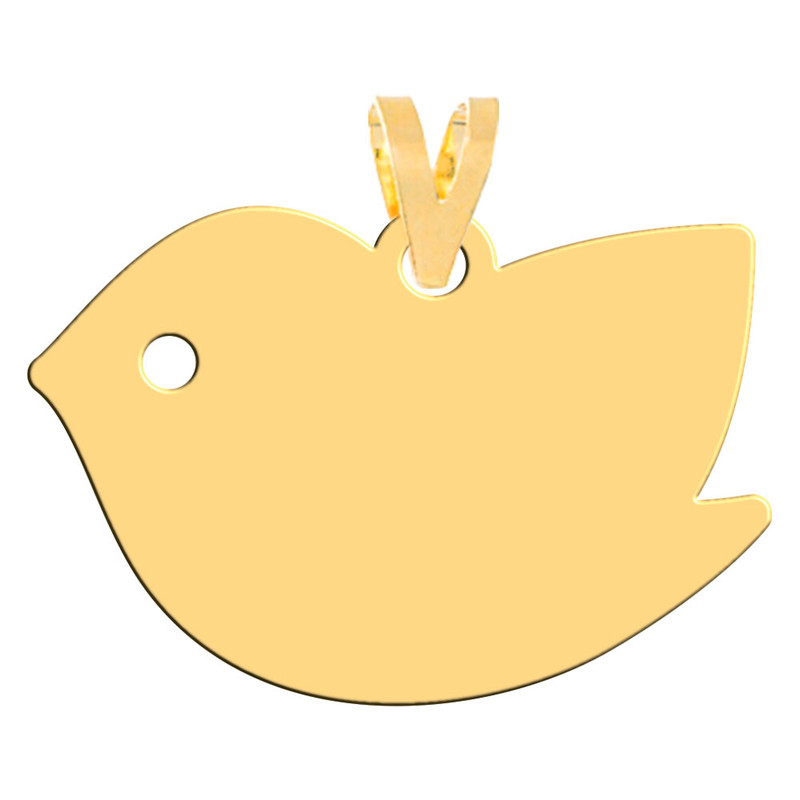 آویز گردنبند طلا 18 عیار زنانه فرشته مدل پرنده WNL-000588