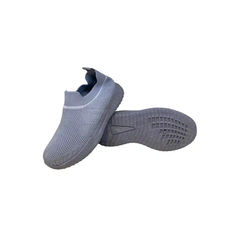 کفش تمرین بچگانه مدل لی وون جورابی رنگ طوسی