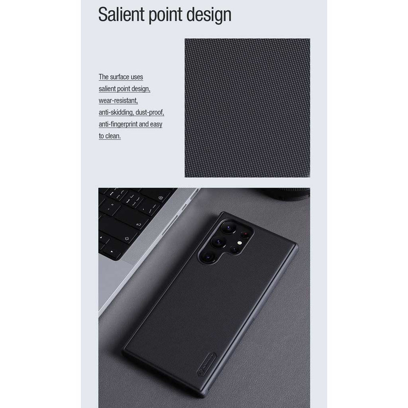 کاور نیلکین مدل Super Frosted Shield Pro Magnetic مناسب برای گوشی موبایل سامسونگ Galaxy S23 Ultra