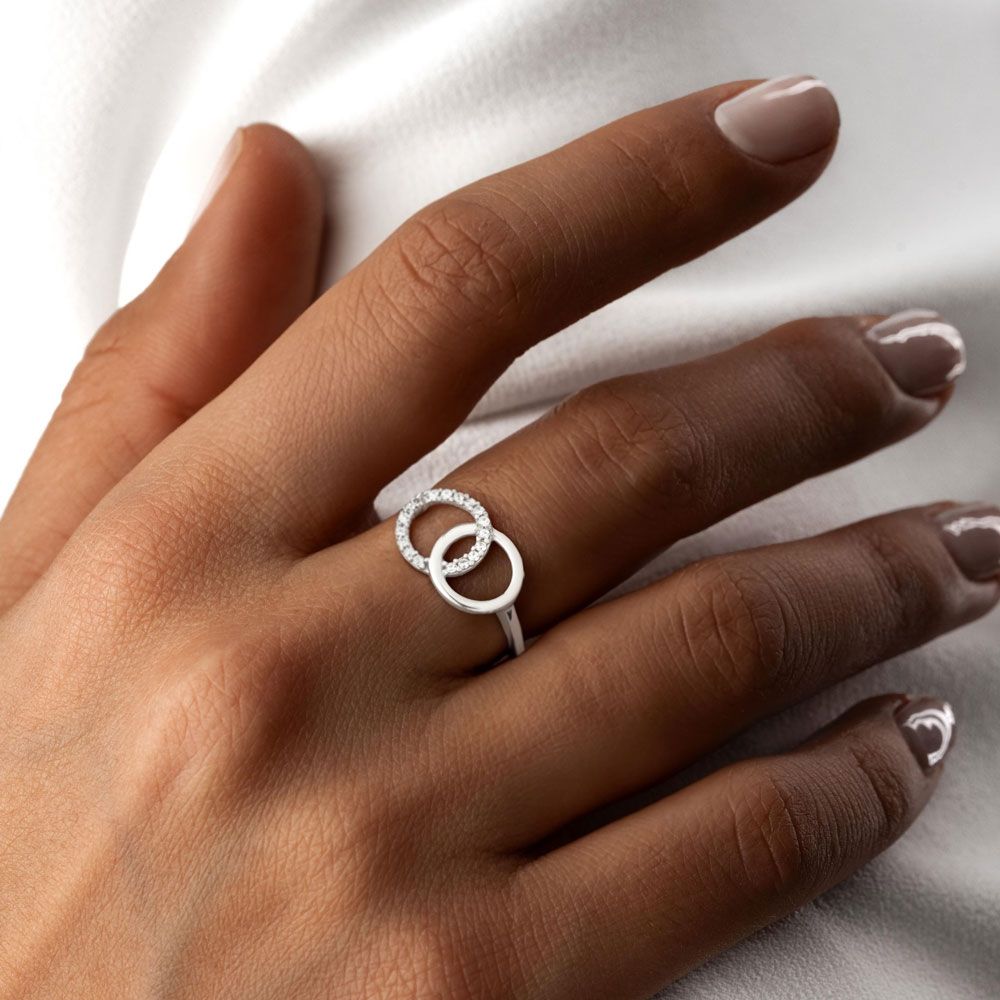 انگشتر طلا 18 عیار زنانه ماوی گالری مدل آوا - - 3