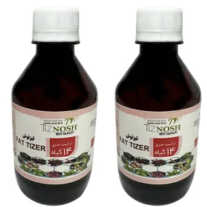 عرق 14 گیاه چاقی تیزنوش - 500 میلی لیتر بسته 2 عددی