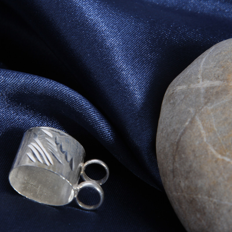 آویز گردنبند نقره بازرگانی میلادی مدل کیفی کد PK_146