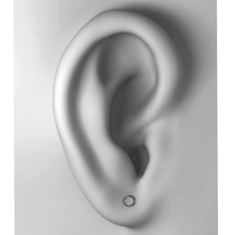 گوشواره نقره زنانه مدل دایره G006