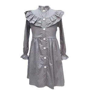 پیراهن دخترانه ملیران مدل خال خالی کد 99-113