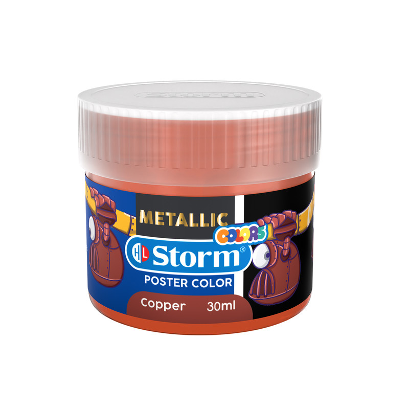 گواش شش رنگ استورم مدل رنگ متالیک