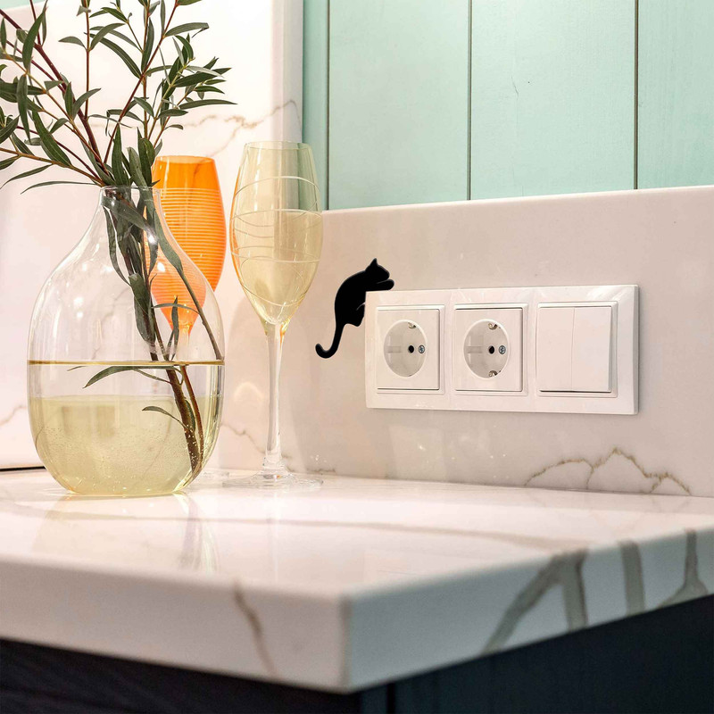 استیکر کلید و پریز آژنگ طرح اشکال دکوراتیو کدAD321