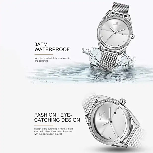 ساعت مچی عقربه ای زنانه نیوی فورس مدل NF5015L - NO