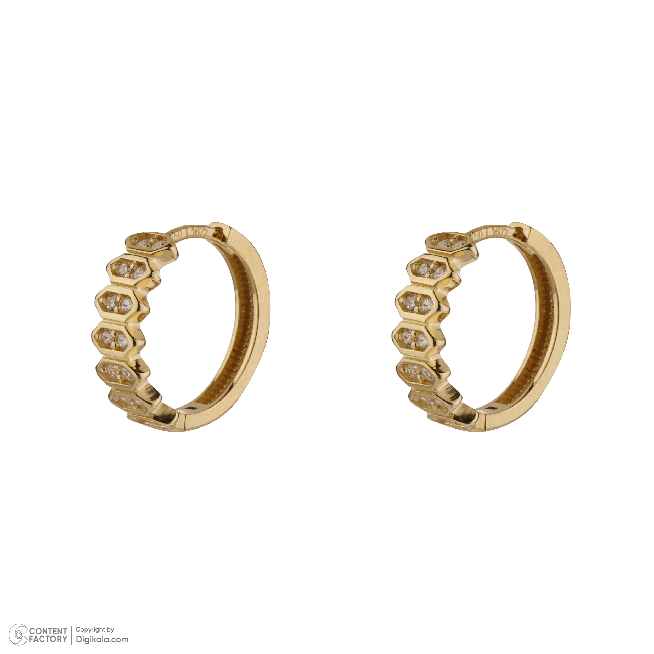 گوشواره طلا 18 عیار زنانه روبی آرت گالری مدل 1328