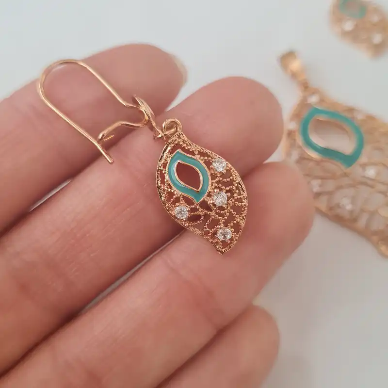 نیم ست زنانه مدل برگ