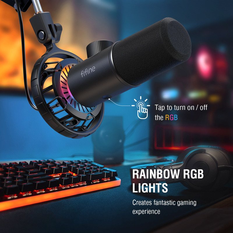 میکروفون حرفه‌ای فای فاین مدل T658 با درگاه اتصال USB