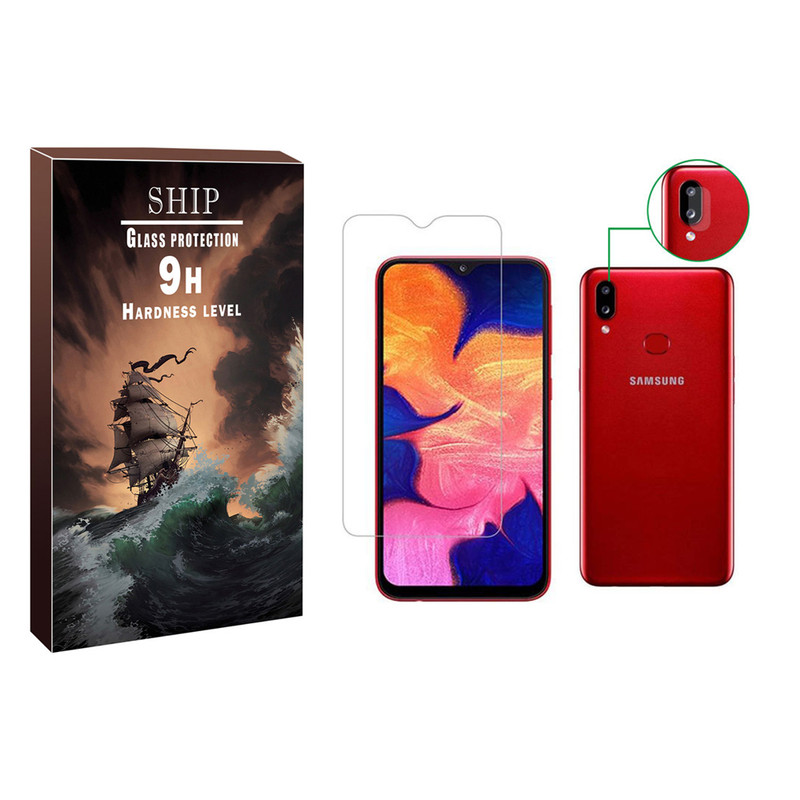 محافظ صفحه نمایش شیپ مدل SDHP-01 مناسب برای گوشی موبایل سامسونگ Galaxy A10s به همراه محافظ لنز دوربین