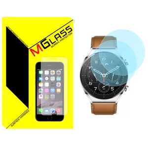 محافظ صفحه نمایش شیشه‌ای ام گلس مدل SH-MG مناسب برای ساعت هوشمند شیائومی Watch S1 GL بسته دو عددی